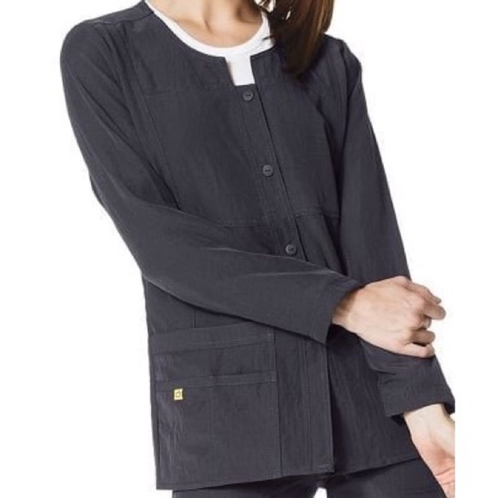 WonderWink 4 STRETCH Graphite Scrub Jacket